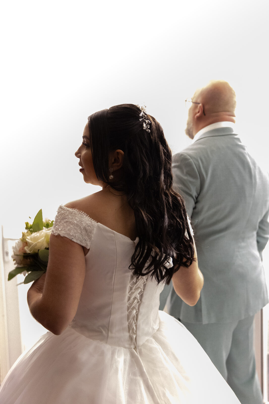 Mariée et son père
